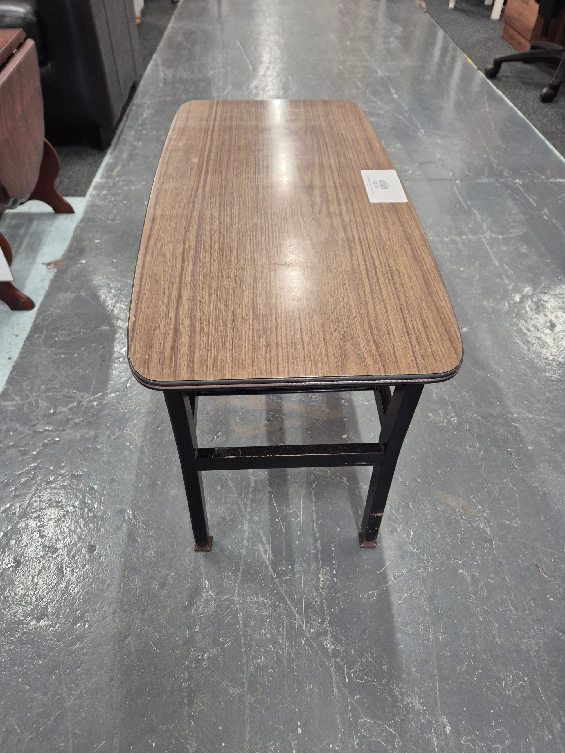 small  dark wood laminate coffee table 2125