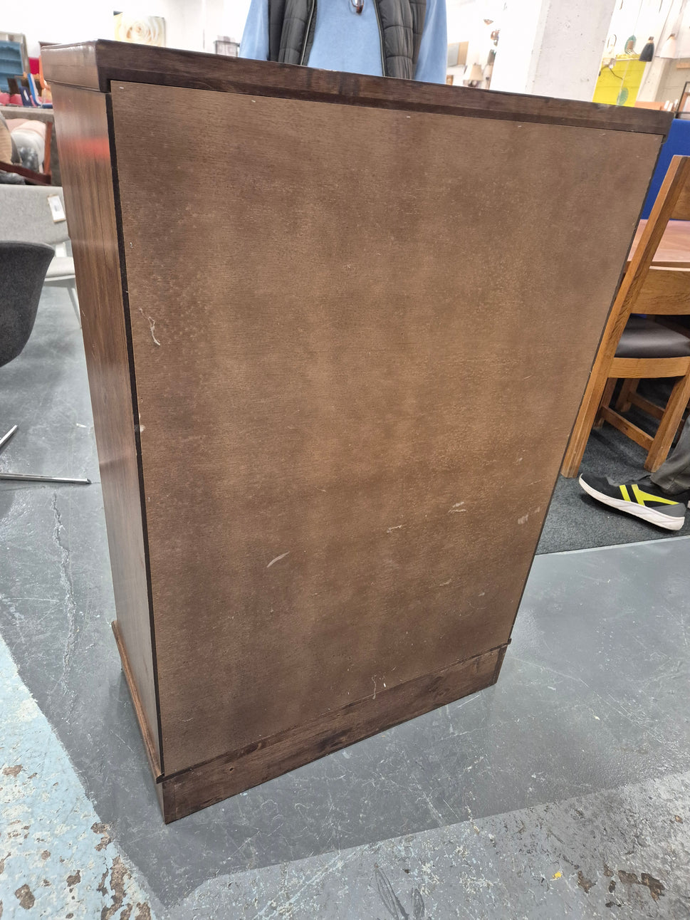 Dark Wood stained 4+2 drawers Chest of drawers w 770 h 1160 d 200 2125