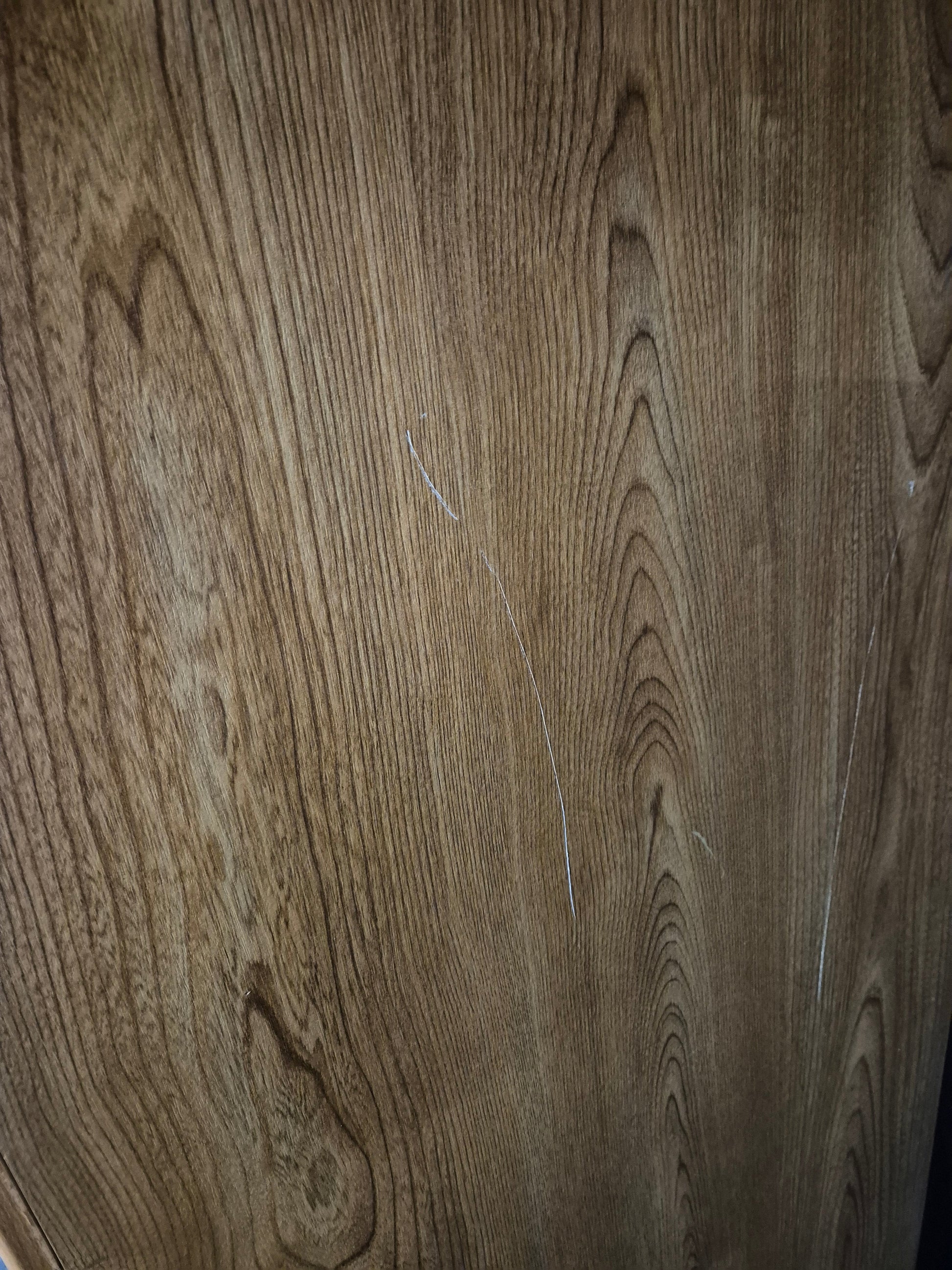 Tall 2 door 2 drawer oak laminate wardrobe (H 1900 x W 760 x D 530 mm) 1225