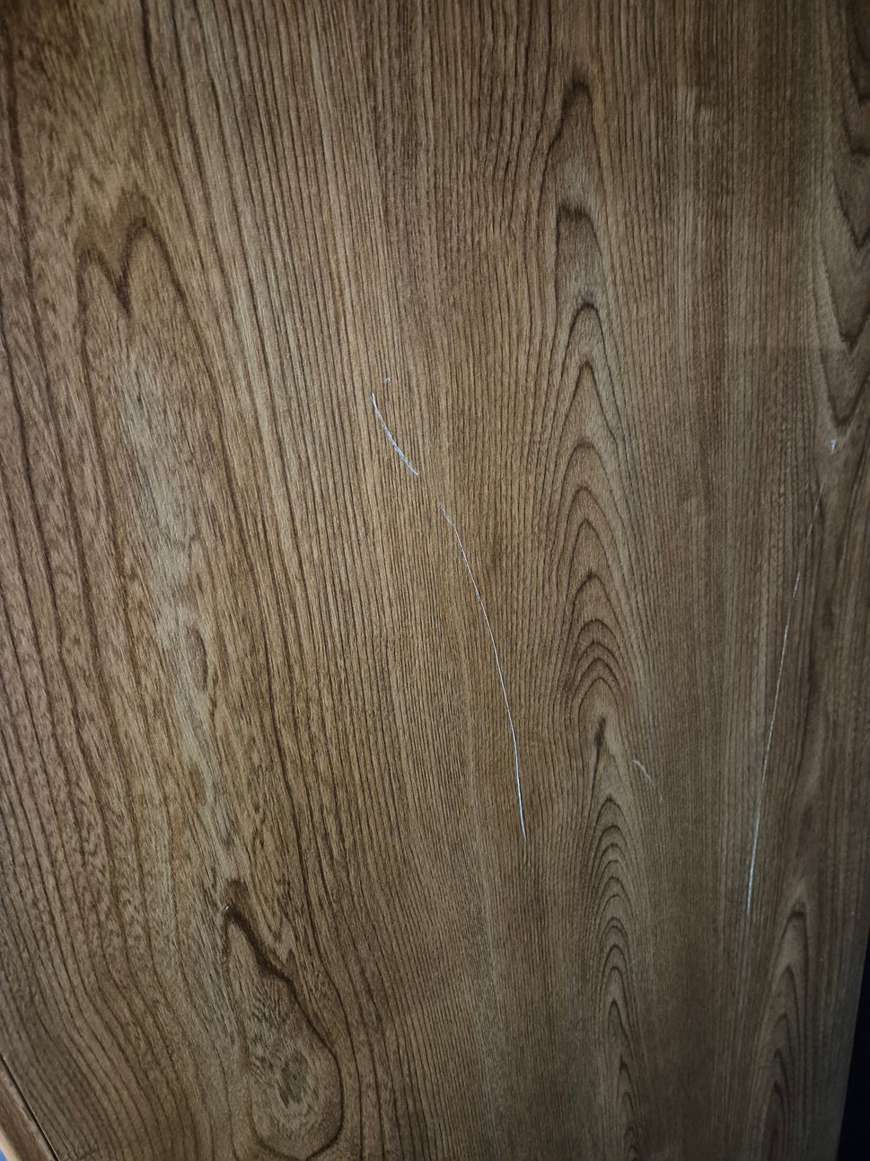 Tall 2 door 2 drawer oak laminate wardrobe (H 1900 x W 760 x D 530 mm) 1225