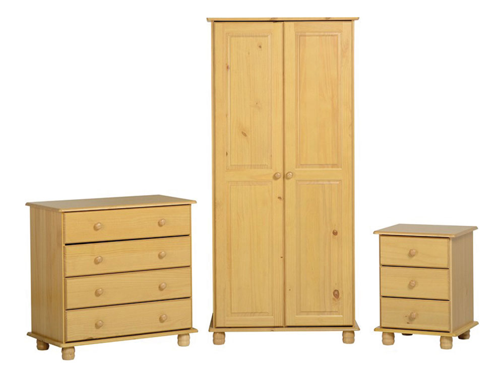 NEW Saturn pine 3 dwr locker.  Flatpacked €85 Assembled €125