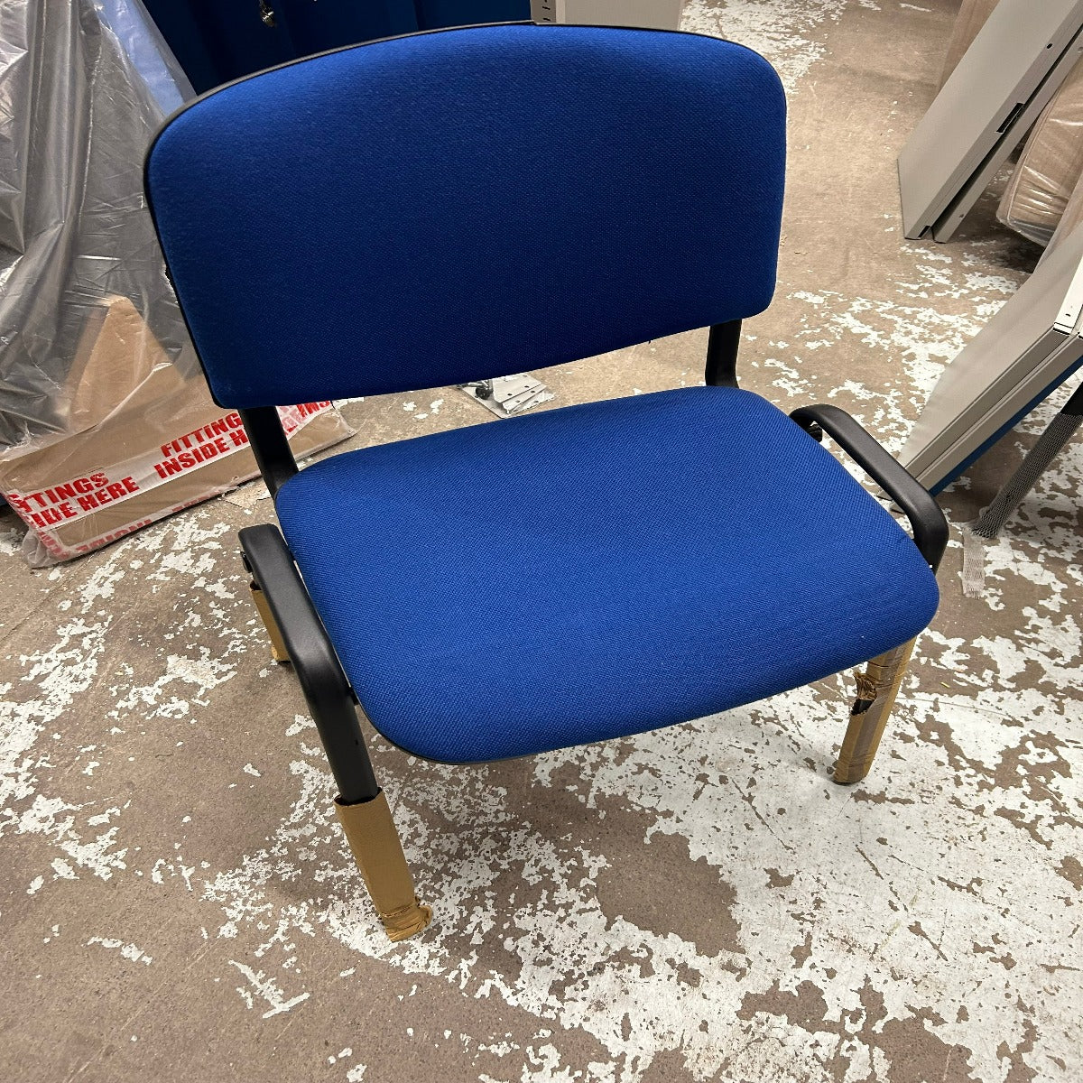Taurus meeting room stackable chair with black frame and no arms