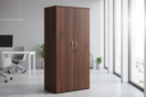 Switch NEW Walnut 2 door tall storage unit with key and shelves. 179Hx80Wx47D. Price inc VAT. IN WALNUT ONLY 3 image